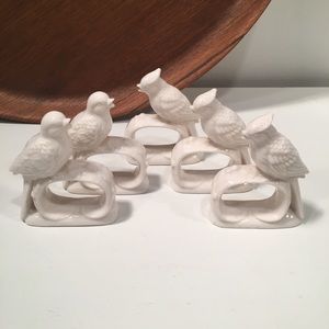 Vintage Porcelain Napkin Rings (5)